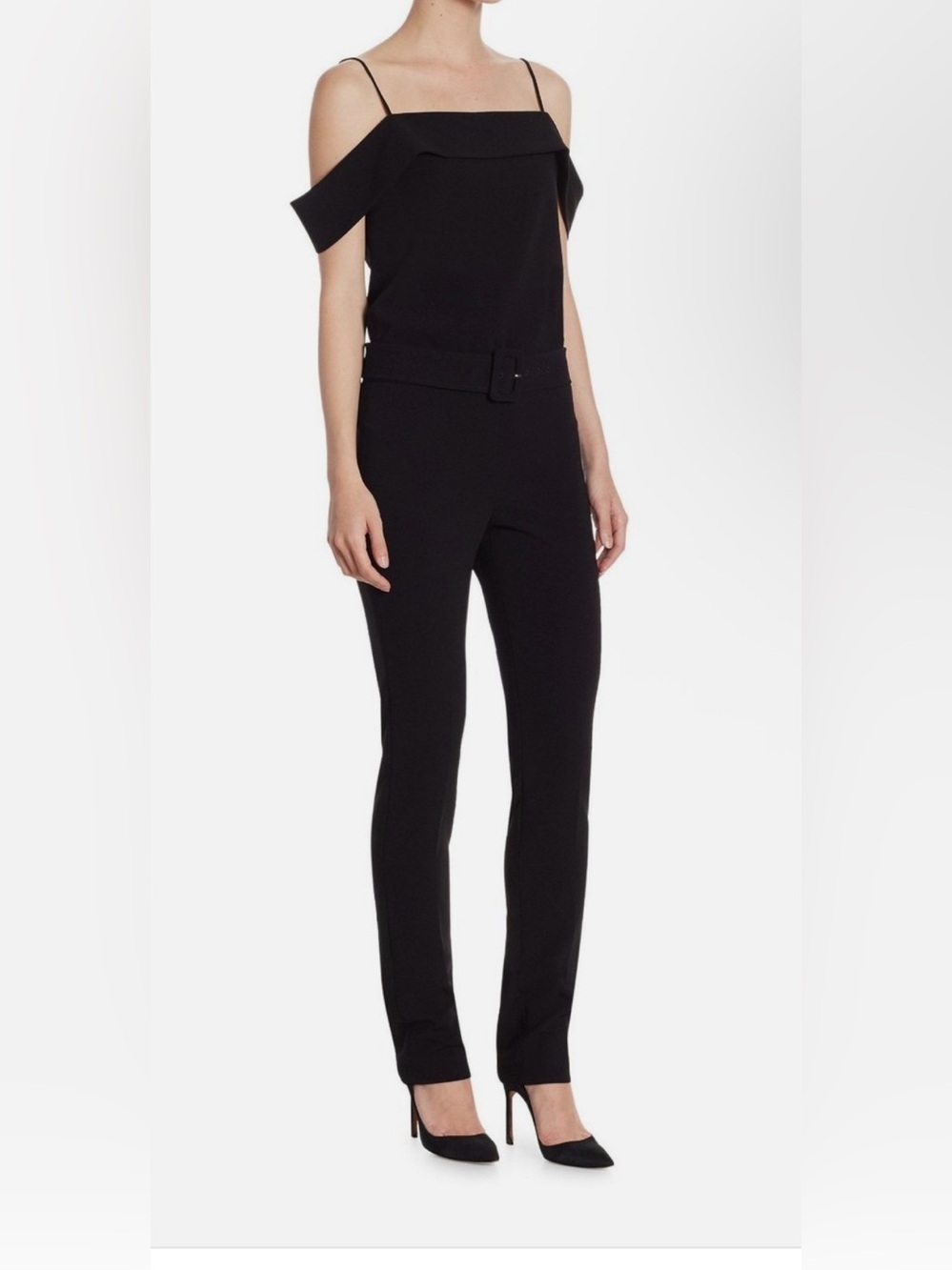 Theory Admiral Crepe Off-the-Shoulder Jumpsuit Size 0